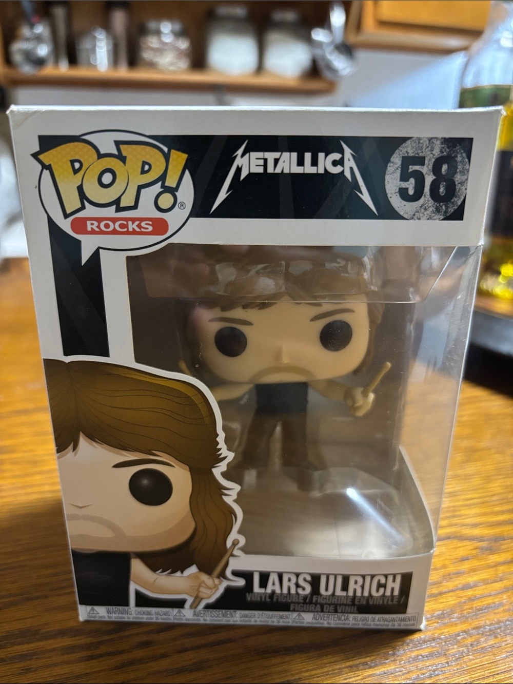 Funko Pop! Rocks Metallica Lars Ulrich Vinyl Figure - Black and Brown